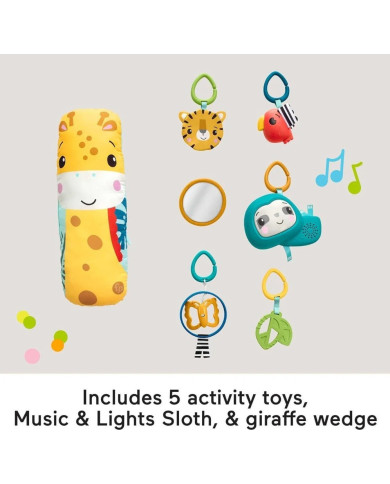 Fisher-Price 3-in-1 Rainforest Sensoriskais Attīstošais Paklājiņš