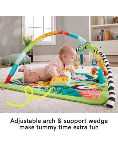 Fisher-Price 3-in-1 Rainforest Sensoriskais Attīstošais Paklājiņš