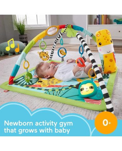 Fisher-Price 3-in-1 Rainforest Sensoriskais Attīstošais Paklājiņš
