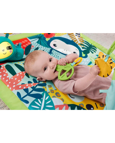 Fisher-Price 3-in-1 Rainforest Sensoriskais Attīstošais Paklājiņš