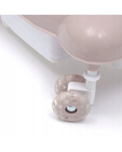 BABY MIX Bērnu staigulītis ar silikona riteņiem, Pink