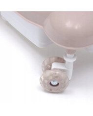 BABY MIX Bērnu staigulītis ar silikona riteņiem, Pink