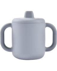 BEABA Silikona Mācību Krūzīte 2-in-1, Pebble