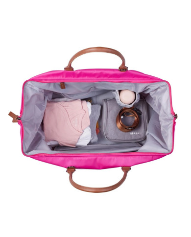 CHILDHOME Mommy Bag - Liels Mammas Piederumu Maiss, Pop Pink