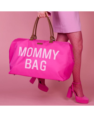 CHILDHOME Mommy Bag - Liels Mammas Piederumu Maiss, Pop Pink