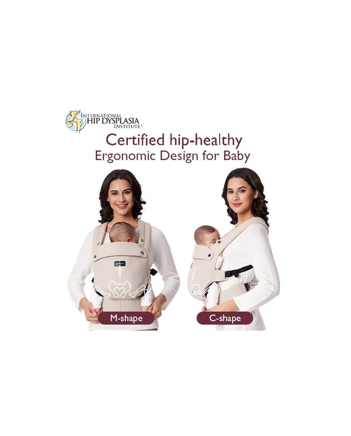 MOMCOZY Ergonomiska bērnu nēsāšanas soma – bēša