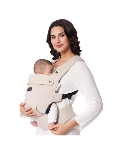MOMCOZY Ergonomiskā Bērnu Ķengursoma - Smilšu Krāsa