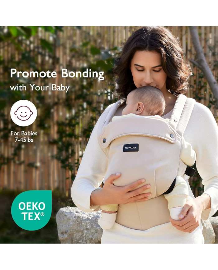 MOMCOZY Ergonomiska bērnu nēsāšanas soma – bēša