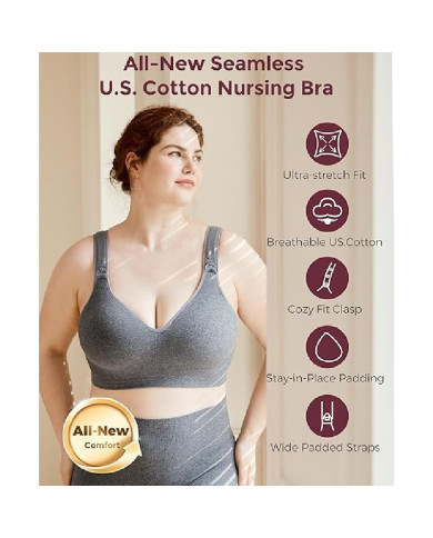MOMCOZY KOKVILNAS BAROŠANAS KRŪŠTURIS LIELĀKAM KRŪTĪM BUSTY, PELĒKS, XL
