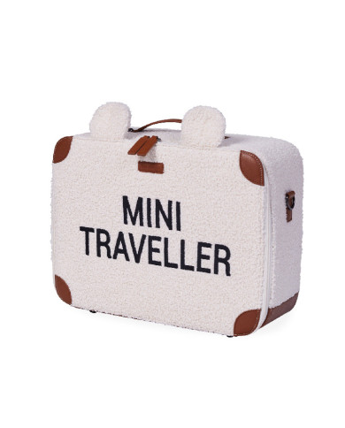 CHILDHOME MINI TRAVELLER BĒRNU KOFERĪTIS, TEDDY OFF WHITE