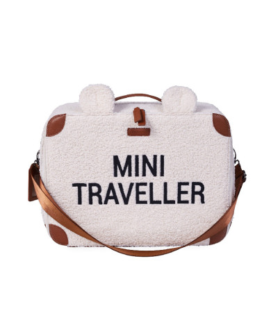 CHILDHOME MINI TRAVELLER BĒRNU KOFERĪTIS, TEDDY OFF WHITE