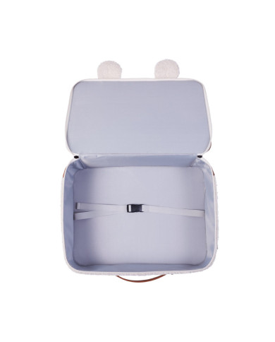 CHILDHOME MINI TRAVELLER BĒRNU KOFERĪTIS, TEDDY OFF WHITE