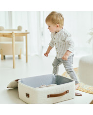 CHILDHOME MINI TRAVELLER BĒRNU KOFERĪTIS, TEDDY OFF WHITE