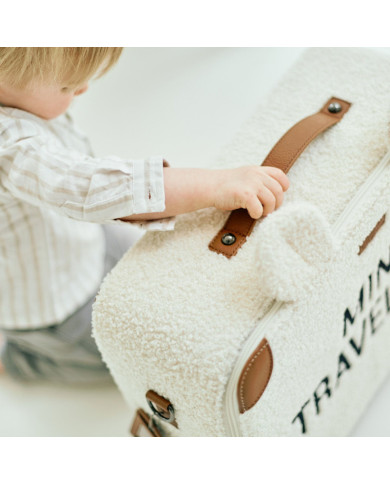 CHILDHOME MINI TRAVELLER BĒRNU KOFERĪTIS, TEDDY OFF WHITE