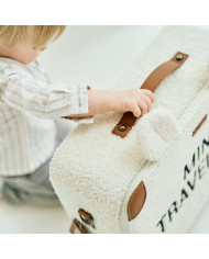 CHILDHOME MINI TRAVELLER BĒRNU KOFERĪTIS, TEDDY OFF WHITE