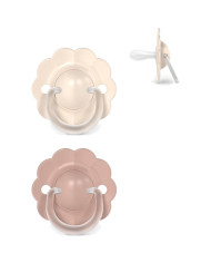SUAVINEX FIZIOLOĢISKAIS KNUPĪTIS SX PRO WONDER, 0-6 MĒN., SOFT BEIGE/MEDIUM PINK, 2 GAB.