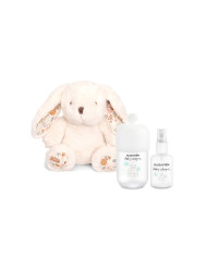 SUAVINEX BABY COLOGNE DĀVANU KOMPLEKTS: SMARŽŪDENS ZĪDAIŅIEM 100 ML UN 50 ML, PLĪŠA TRUSĪTIS