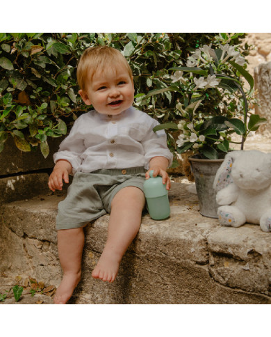 SUAVINEX BABY COLOGNE DĀVANU KOMPLEKTS MEMORIES: SMARŽŪDENS ZĪDAIŅIEM 100 ML UN 50 ML, PLĪŠA TRUSĪTIS