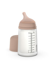 SUAVINEX ZERO ZERO ANTI-COLIC PUDELE AR VIDĒJAS PLŪSMAS UZGAĻU, 270 ML, NO +3 MĒN., DEEP