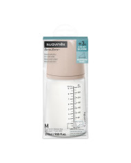 SUAVINEX ZERO ZERO ANTI-COLIC PUDELE AR VIDĒJAS PLŪSMAS UZGAĻU, 270 ML, NO +3 MĒN., DEEP