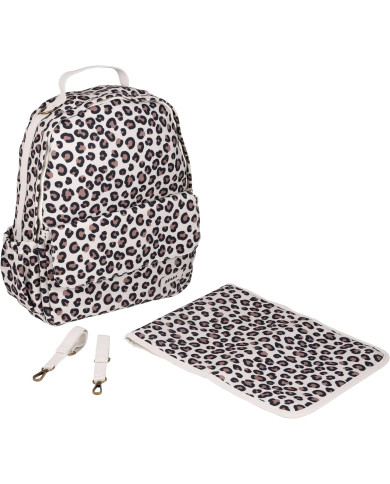 BEABA Tokyo Mugursoma Leopard Clay - Stilīga un Praktiska
