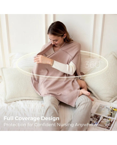 MOMCOZY Barošanas Lakats Brūns - Stilīgs un Praktisks Risinājums
