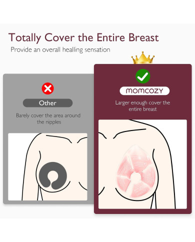 MOMCOZY Atkārtoti Lietojami Sildošie un Dzesējošie Kompresi Krūtīm