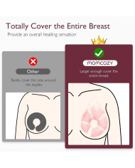MOMCOZY Atkārtoti Lietojami Sildošie un Dzesējošie Kompresi Krūtīm