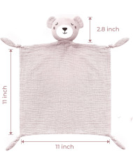 MOMCOZY rozā kokvilnas miega lācītis mazulim