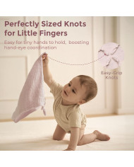 MOMCOZY rozā kokvilnas miega lācītis mazulim
