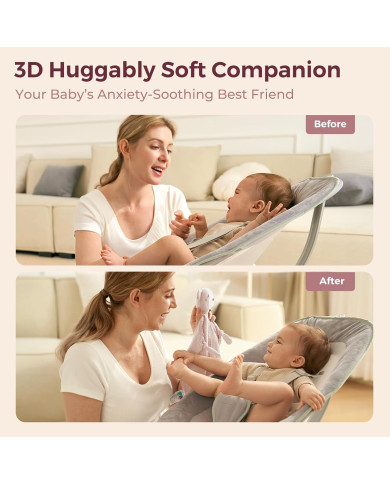 MOMCOZY rozā kokvilnas miega lācītis mazulim