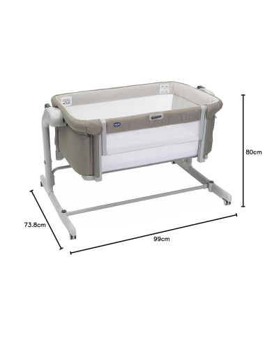 CHICCO NEXT2ME MAGIC EVO Šūpulītis Beige - Komforts un Drošība