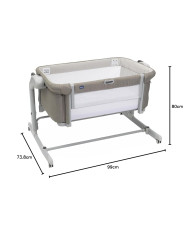 CHICCO NEXT2ME MAGIC EVO Šūpulītis Beige - Komforts un Drošība