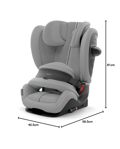 CYBEX PALLAS G2 I-FIX PLUS Sēdeklis 9–36 kg, Stone Grey