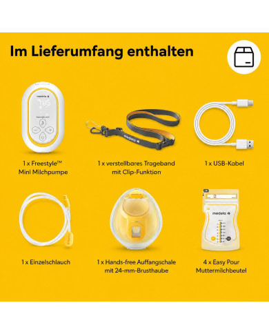 Medela Freestyle Mini Uzlādējams Elektriskais Krūts sūknis - Hands-Free