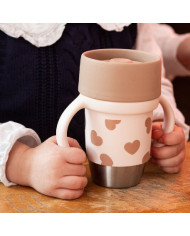 BEABA MĀCĪBU KRŪZĪTE NO NERŪSĒJOŠĀ TĒRAUDA CLICK AND DRINK 240 ML BIGLOVE