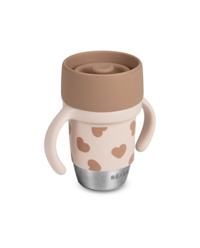BEABA MĀCĪBU KRŪZĪTE NO NERŪSĒJOŠĀ TĒRAUDA CLICK AND DRINK 240 ML BIGLOVE