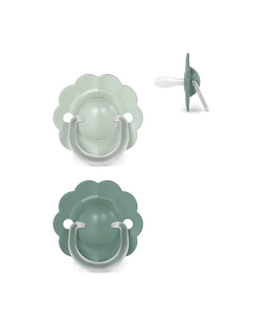 SUAVINEX FIZIOLOĢISKAIS KNUPĪTIS SX PRO WONDER, 6–18 MĒN., SOFT/DEEP GREEN, 2 GAB.