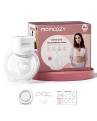 MOMCOZY PĀRNĒSĀJAMS BEZVADU KRŪTS PIENA SŪKNIS S12 PRO+, WHITE