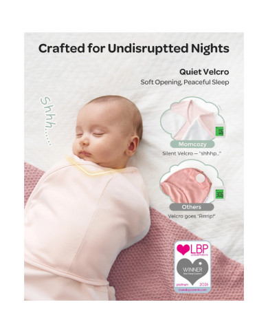MOMCOZY KOKONS ZĪDAIŅA IETĪŠANAI, 0–3 MĒN., BLOOM