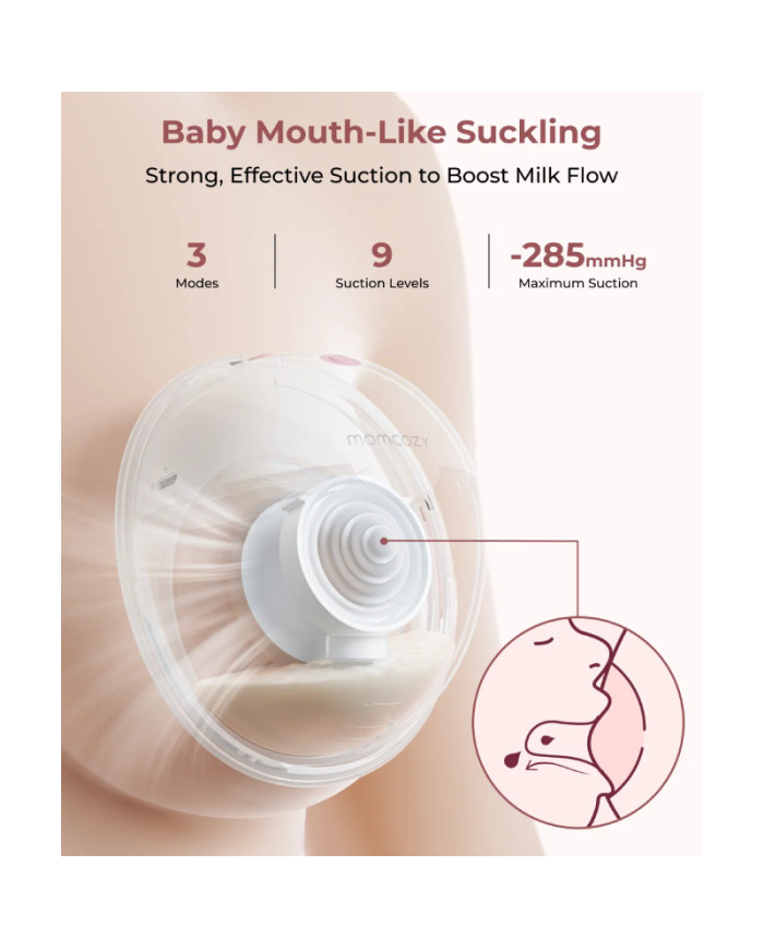 MOMCOZY DIVKĀRŠAIS VIEDAIS PIENA SŪKNIS M5, VADĀMS AR LIETOTNI, PELĒKS
