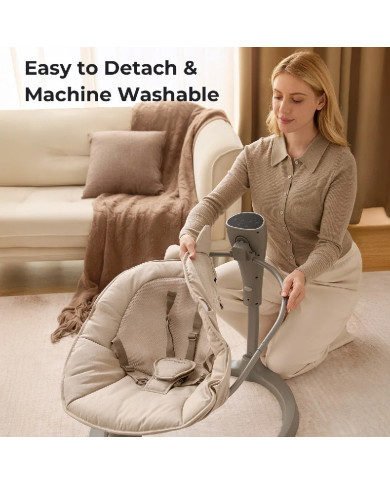 MOMCOZY 2-IN-1 ELEKTRISKAIS ŠŪPUĻKRĒSLIŅŠ NO DZIMŠANAS LĪDZ 30 KG