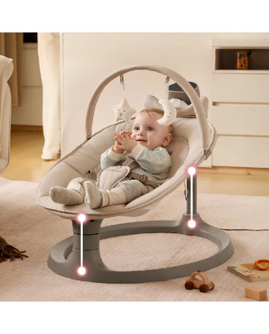 MOMCOZY 2-IN-1 ELEKTRISKAIS ŠŪPUĻKRĒSLIŅŠ NO DZIMŠANAS LĪDZ 30 KG