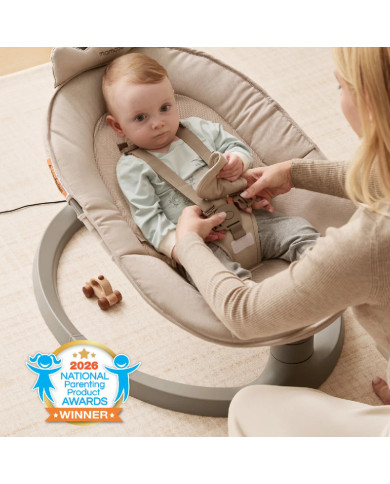 MOMCOZY 2-IN-1 ELEKTRISKAIS ŠŪPUĻKRĒSLIŅŠ NO DZIMŠANAS LĪDZ 30 KG
