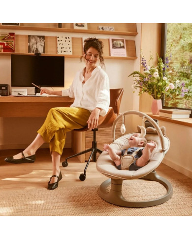 MOMCOZY 2-IN-1 ELEKTRISKAIS ŠŪPUĻKRĒSLIŅŠ NO DZIMŠANAS LĪDZ 30 KG