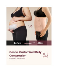 MOMCOZY PĒCDZEMDĪBU VĒDERA JOSTA, 2XL IZMĒRS, OYSTER PINK
