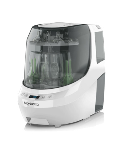 BABY BREZZA PUDELĪŠU MAZGĀŠANAS IERĪCE WASHER PRO AR STERILIZĒŠANAS UN ŽĀVĒŠANAS FUNKCIJU, BALTA