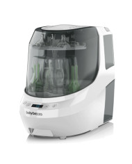 BABY BREZZA PUDELĪŠU MAZGĀŠANAS IERĪCE WASHER PRO AR STERILIZĒŠANAS UN ŽĀVĒŠANAS FUNKCIJU, BALTA