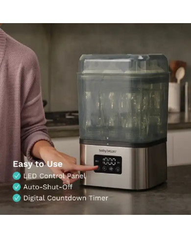 BABY BREZZA ĪPAŠI ĀTRAIS 10 MIN. STERILIZATORS–ŽĀVĒTĀJS SUPERQUICK, NO NERŪSĒJOŠĀ TĒRAUDA