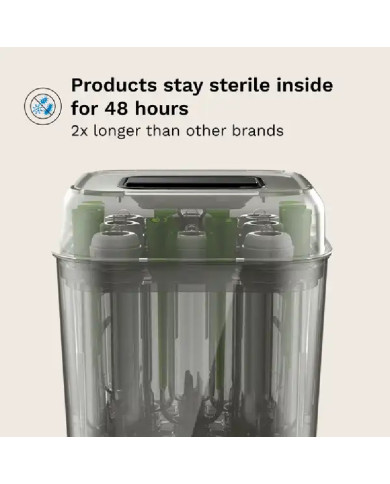 BABY BREZZA ĪPAŠI ĀTRAIS 10 MIN. STERILIZATORS–ŽĀVĒTĀJS SUPERQUICK, NO NERŪSĒJOŠĀ TĒRAUDA